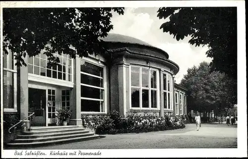 Ak Bad Salzuflen in Lippe, Kurhaus mit Promenade