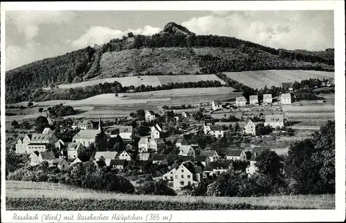 Ak Roßbach Rossbach an der Wied, Teilansicht mit Roßbacher Häubchen