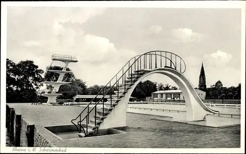 Ak Rheine in Westfalen, Schwimmbad