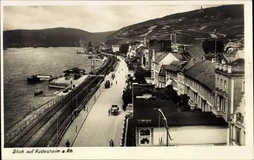 Ak Rüdesheim am Rhein, Teilansicht