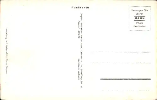 Ak Dresden Weißer Hirsch, Blick vom Luisenhof, Walter Hahn 4271