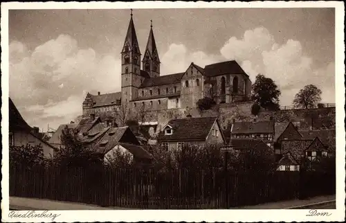 Ak Quedlinburg im Harz, Dom