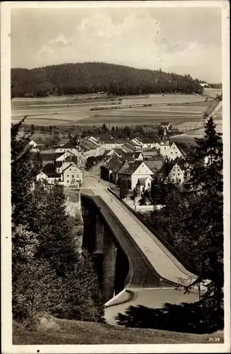 Ak Saalburg in Thüringen, Brücke, Ort