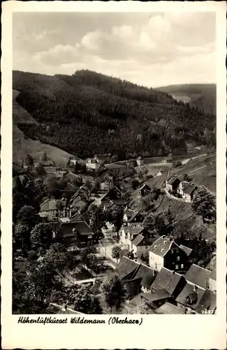 Ak Wildemann Clausthal Zellerfeld im Oberharz, Luftbild vom Ort