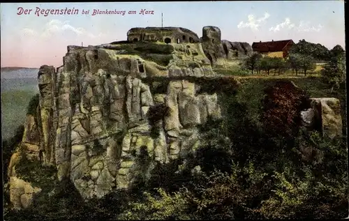 Ak Blankenburg am Harz, Burg Regenstein