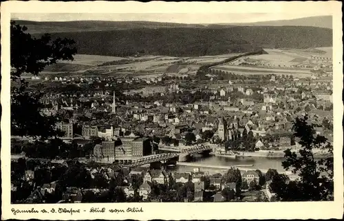 Ak Hameln an der Weser Niedersachsen, Panorama, Blick vom Klüt