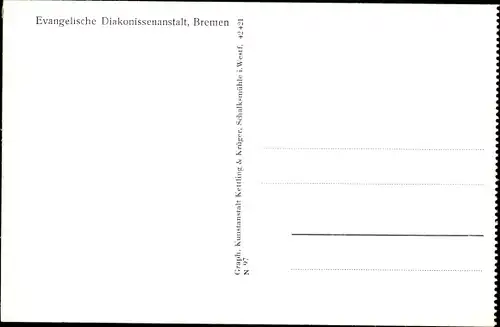 Ak Heidberg Lilienthal Niedersachsen, Ev. Diakonissenanstalt Bremen, Erholungsheim Adelenstift