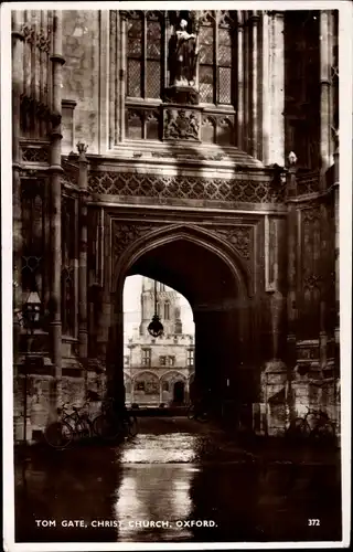 Ak Oxford Oxfordshire England, Tom Gate, christ church