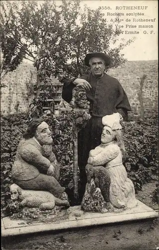 Ak Rothéneuf Ille-et-Vilaine, L'Ermite chez lui