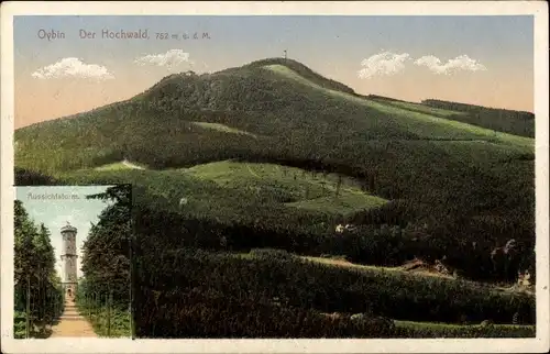 Ak Oybin in der Oberlausitz, Zittauer Gebirge, Hochwald, Turm