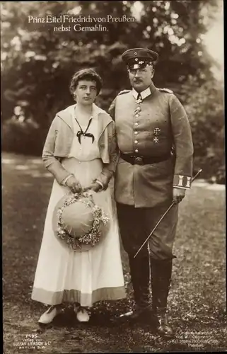Ak Prinz Eitel Friedrich von Preußen, Sophie Charlotte von Oldenburg, Liersch 7495