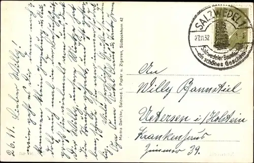 Ak Salzwedel in der Altmark, Burggarten