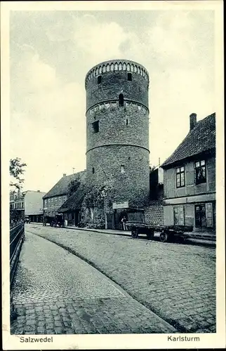 Ak Salzwedel in der Altmark, Karlsturm