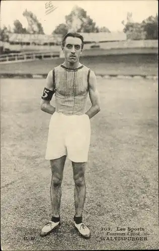 Ak Französischer Leichtathlet Maurice Waltispurger, Läufer, Les Sports, Coureurs a pied