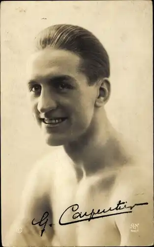 Ak Französischer Boxer Georges Carpentier, Portrait