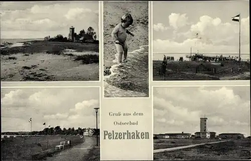 Ak Pelzerhaken Neustadt in Holstein, Strand, DLRG