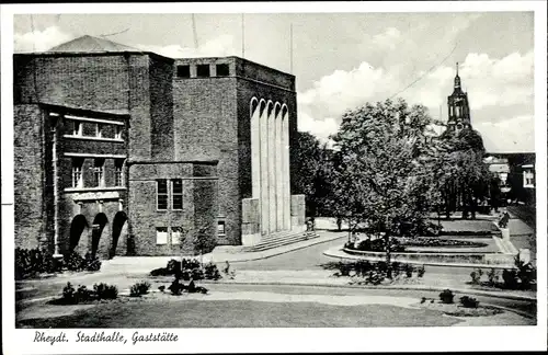 Ak Rheydt Mönchengladbach am Niederrhein, Stadthalle, Gaststätte