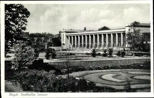 Ak Rheydt Mönchengladbach am Niederrhein, Stadthallen-Terrasse