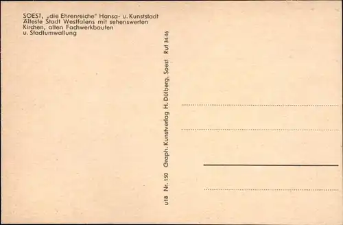 Ak Soest in Westfalen, Kattenturm, Dom, Rathausstr., Jakobitor, Markt, Freiligrathhaus, Osthofentor