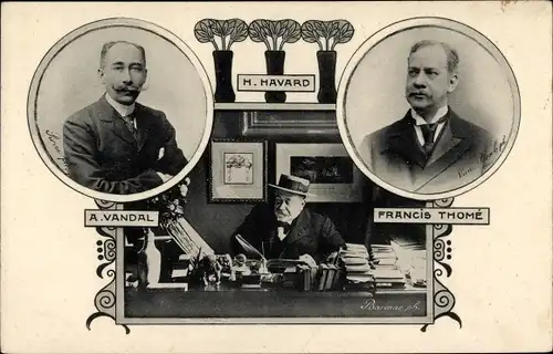 Ak Francis Thome, H. Havard, A. Vandal, Arbeitszimmer