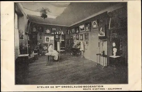 Ak Atelier de Grosclaude Bodenstein, Route d'Antibes, Californie