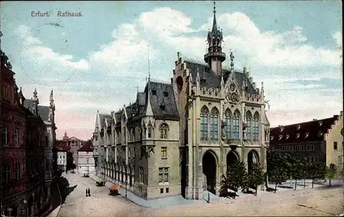 Ak Erfurt in Thüringen, Rathaus