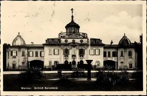 Ak Weimar in Thüringen, Schloss Belvedere