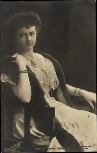 Ak Herzogin Sophie Charlotte von Oldenburg, Prinzessin Eitel Friedrich