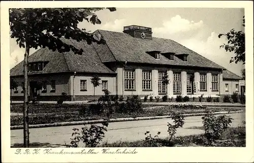 Ak Wursterheide Nordholz Wurster Nordseeküste, DRK Krankenanstalten, Hauptgebäude, Theatersaal