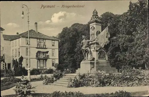 Ak Bad Pyrmont in Niedersachsen, Kriegerdenkmal