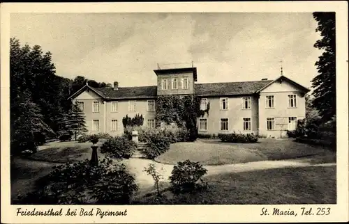 Ak Friedensthal Löwensen Bad Pyrmont in Niedersachsen, Erholungsheim St. Maria