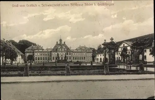 Ak Söder Holle in Niedersachsen, Gräflich v. Schwiecheldt'sches Schloss Söder