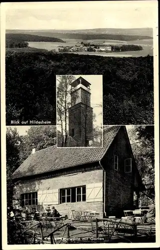 Ak Hildesheim in Niedersachsen, Waldgaststätte Hildesheimer Aussichtsturm