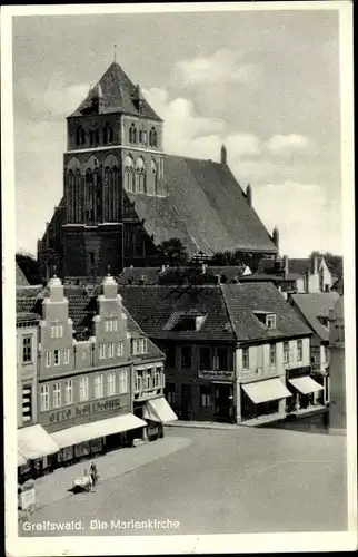 Ak Hansestadt Greifswald, Marienkirche