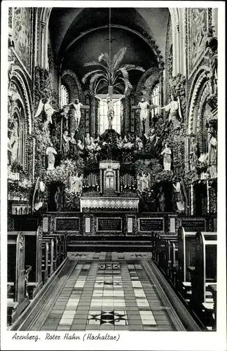 Ak Arenberg Koblenz am Rhein, Roter Hahn, Hochaltar