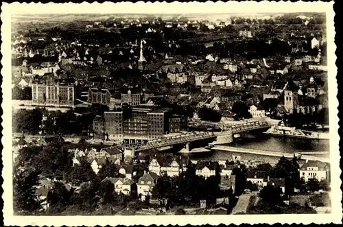 Foto Ak Hameln an der Weser Niedersachsen, Weserbrücke, Wesermühle