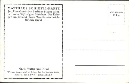 Künstler Ak Schiestl, M., Mutter und Kind