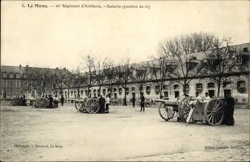 Ak Le Mans Sarthe, 26 Regiment d'Artillerie, Batterie