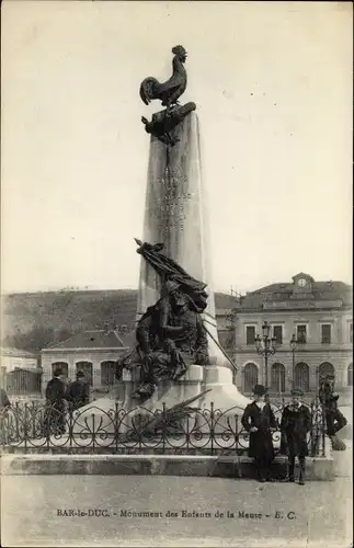Ak Bar le Duc Meuse, Monument des Enfants de la Meuse