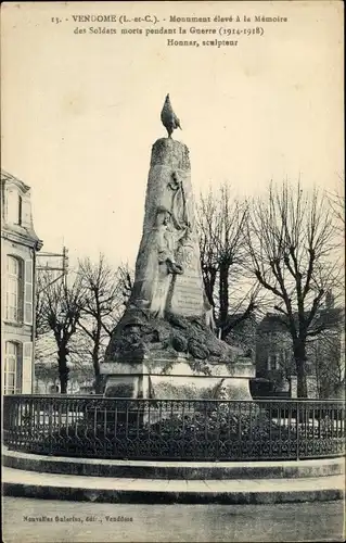 Ak Vendôme Loir et Cher, Monument eleve a la Memoire des Soldats morts pendant la Guerre