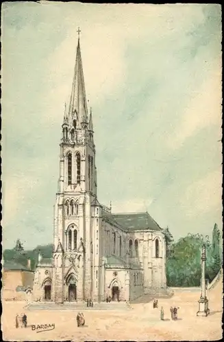 Künstler Ak Barday, Notre Dame du Chêne Sarthe, La Chapelle