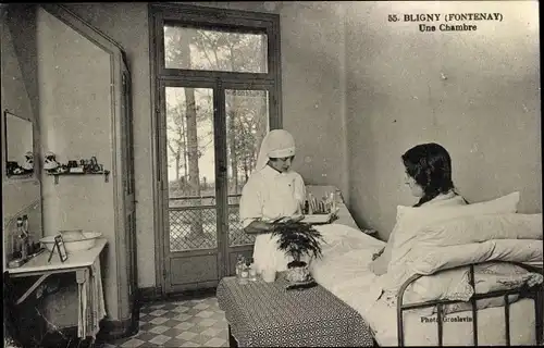 Ak Bligny Fontenay lès Briis Essonne, Une Chambre