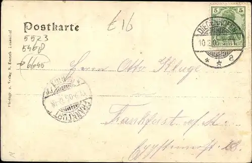 Ak Hargarten aux Mines Moselle, Straßenpartie im Ort