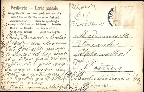 Foto Ak Herrlingen Blaustein in Württemberg, Teilansicht der Ortschaft