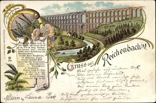 Litho Reichenbach im Vogtland, Göltzschtalbrücke