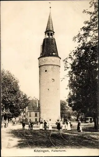 Ak Kitzingen in Mainfranken Bayern, Partie am Falterturm