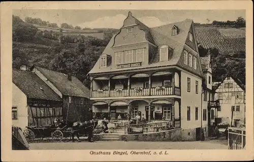 Ak Obernhof an der Lahn, Gasthaus Bingel