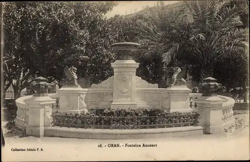 Ak Oran Algerien, Fontaine Aucourt