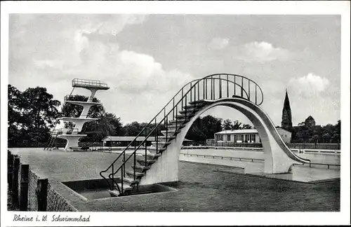 Ak Rheine in Westfalen, Schwimmbad