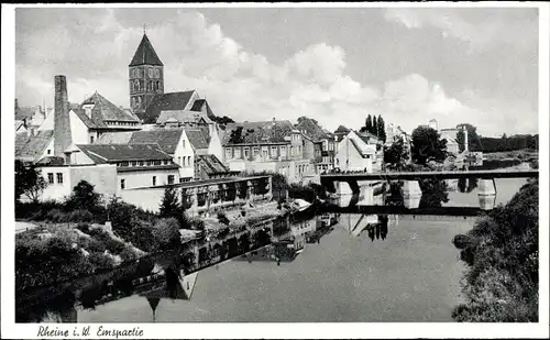 Ak Rheine in Westfalen, Emspartie, Altstadt